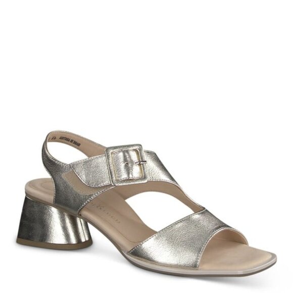 Paul Green Patent Tanya Slingback Sandal in Gold Patent Size 4.5 / US 7 - Picture 1 of 14